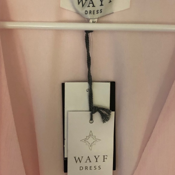 Baby Pink chiffon wrap dress - Picture 3 of 6